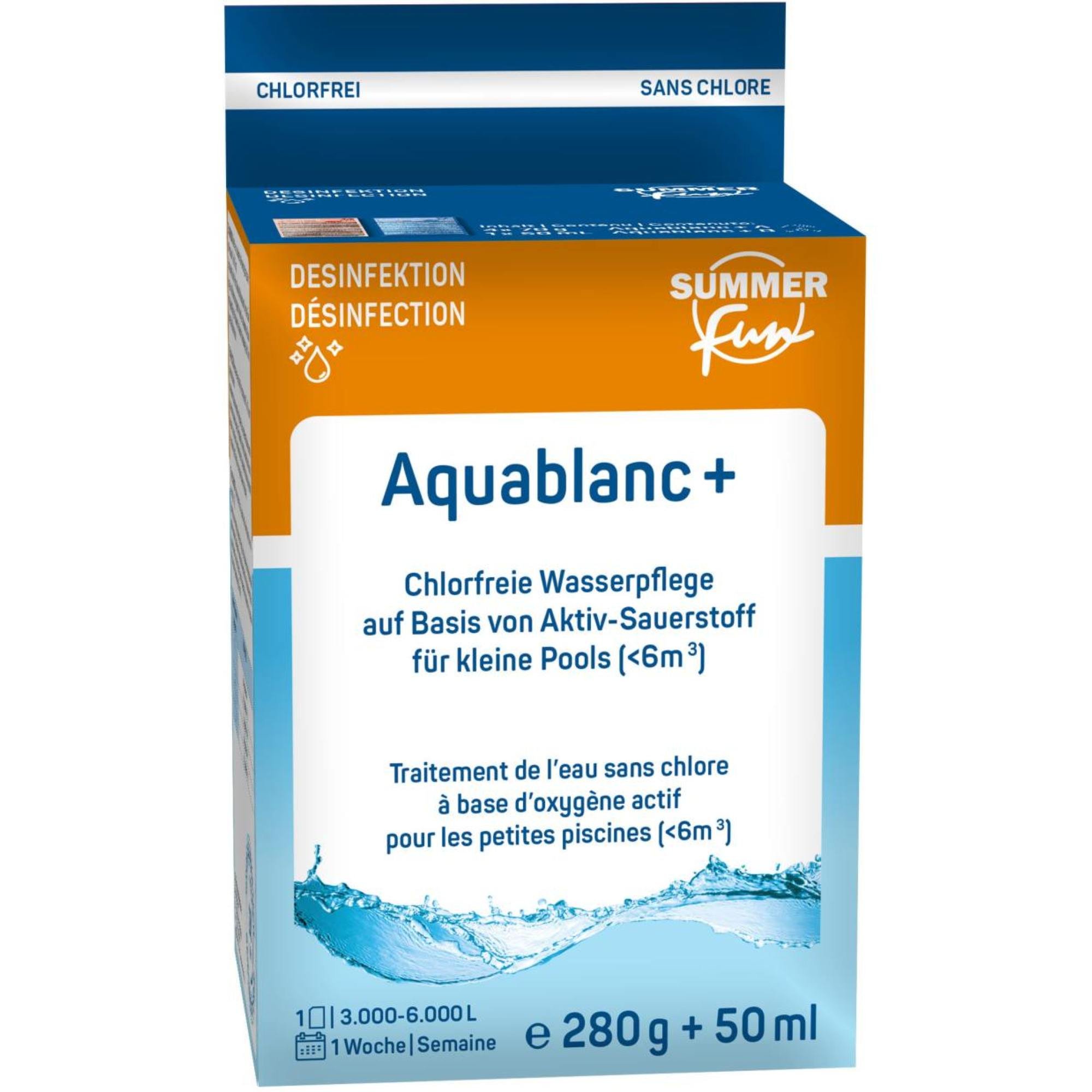 Summer Fun Aquablanc+ - 1x50 ml und 4x50 g